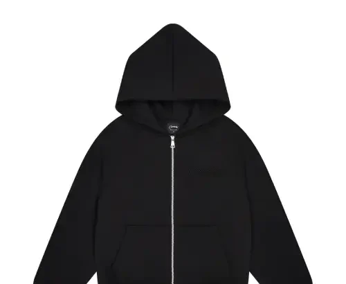 Black Carsicko Core Zip-Up Hoodie